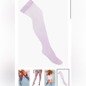 NWT Savage X Fenty Purple Thigh-High Stay-Up Stockings